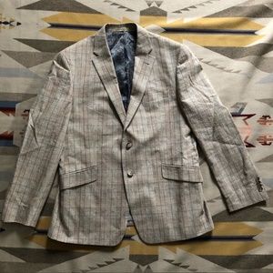 Just One Earth Joe Joseph Abboud Plaid Slim Fit Suit Jacket